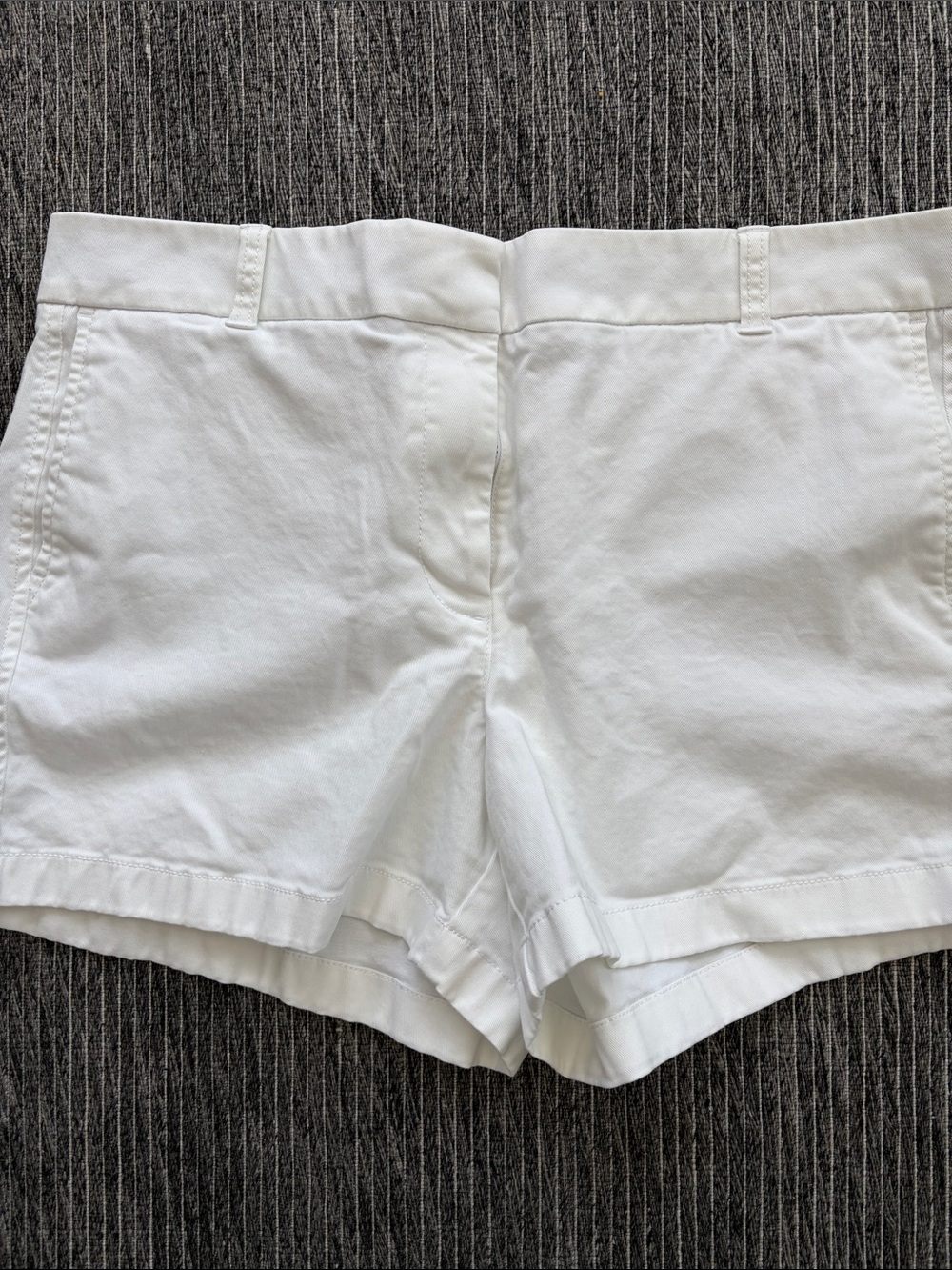 J. Crew White Cotton Bermuda Shorts